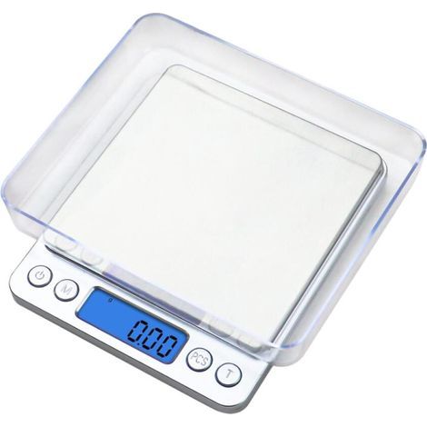 Balance de cuisine numérique,500g/0 01g Échelle de Gram,Cuisine alimentaire Poids Grammes et OZ avec Écran LCD,Balance à café digitale pour bijoux avec 2 plateaux,arrêt auto,tare,Acier inox