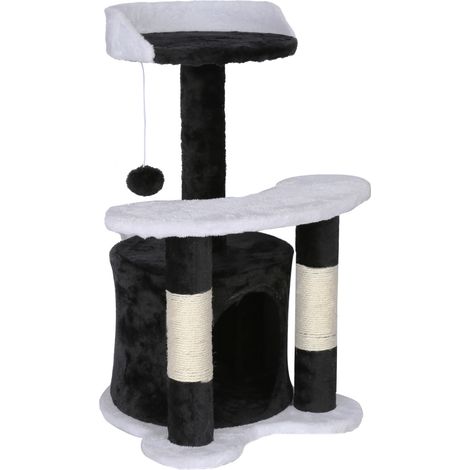 Árbol rascador para gatos Altura 65cm Color negro/blanco Accesorios mascotas Animales de compañía (1/5)