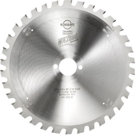 EDESSÖ Kreissägeblatt Präzision MULTImat Super-WZ, HW 230x2,8/1,8x30 Z=34 SWZ (1/3)