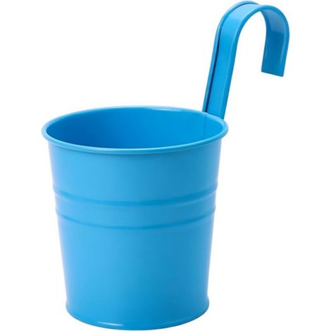 Maceta, 5 piezas, 600 ml, 10 x 10 cm, Cubo de metal, Maceta, Jardinera colgante, Maceta colgante de hierro, Cubo, Jardinera de metal (1/5)