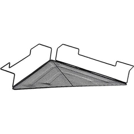 Étagère de rangement pour cloisons de bureau, étagère d'angle en fil métallique, étagère de rangement en maille gain de place pour cloisons de bureau et dortoirs (1/5)
