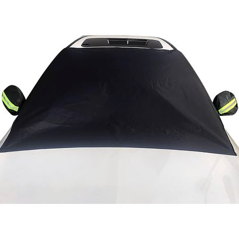 Universal Windshield Cover + Rear View Mirror Cover Protective Cover with 6 Magnetic Blocks Car Coat Anti-Frost for Snow/Sunlight and Anti Dirt, 210 x 125 cm (1/5)