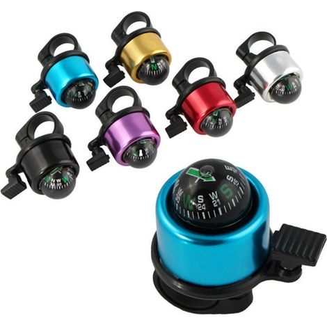 Trade Shop - Mini Bell Bells Bells Bike Bike Con Brújula De Manillar - (1/3)