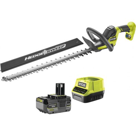 Pack Taille-haie à batterie LINEA RY18HT55A-140 18V 55cm + 1 batt 18V ONE+ 4,0Ah + chargeur RC18120 RYOBI