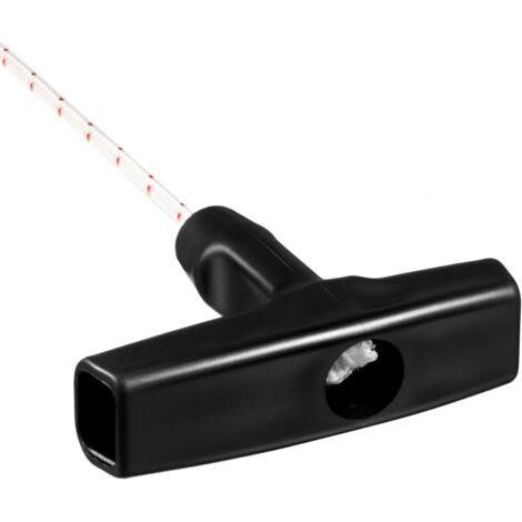10 m langer Rückstoßstarter, 3,0 mm Zugseil mit 3 Startergriffen für Rasenmäherteile usw. (1/3)