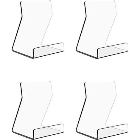 Présentoir à livres en acrylique transparent avec rebord pour exposer livres, albums et bandes dessinées (1/5)