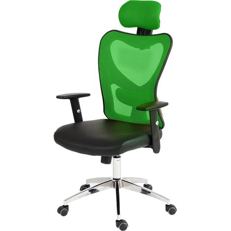 [NON UTILIZZATO] Poltrona ufficio girevole regolabile T350 Atlanta ecopelle design moderno verde