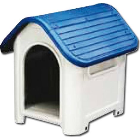 Gabbia per cani in resina blu e bianca 75x59,2x66 DB-403
