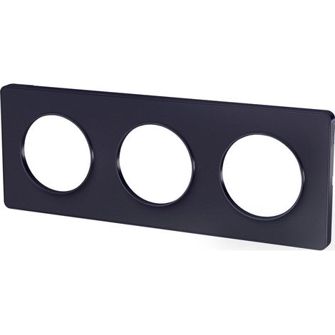 Placca tripla Odace touch, antracite con bordo antracite SCHNEIDER ELECTRIC