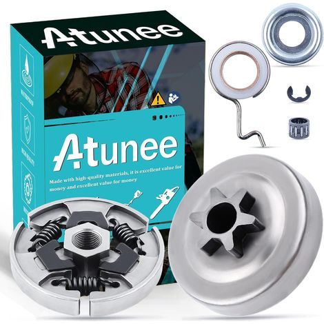 Kit de 3/8" 6T Embrayage de Pignon pour Stihl 017 018 021 023 025 MS170 MS180 MS210 MS230 MS250 Tronçonneuse avec Rondelle Roulement E-Clip Kit de Remplacement 1123 640 20031123 640 2073 (1/5)