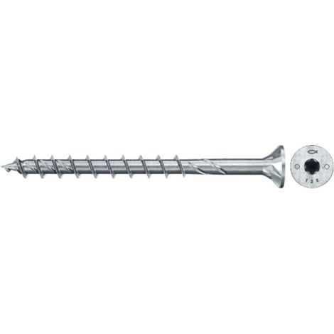 Vis à bois fischer PowerFast II 10,0x140 à tête fraisée TX TG acier galavanisé, passivée bleu 50 pièces (1/5)