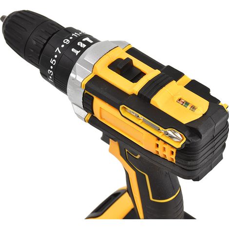 Kit tout-en-un perceuse à percussion sans fil : Visseuse lithium-ion rechargeable, ultra-pratique pour la maison (1/5)