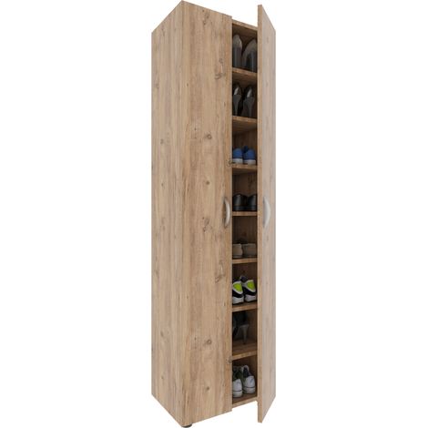 Gabinete de zapatos grandes de madera XXL Ulas 8 173x49x30 - VCM