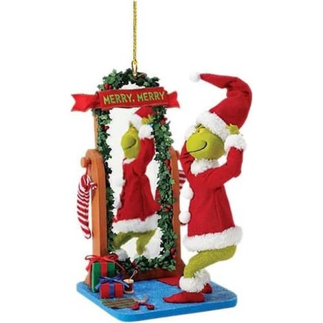 Décoration de Noël à suspendre : Grinch, statuette en acrylique plat 2D (1/3)