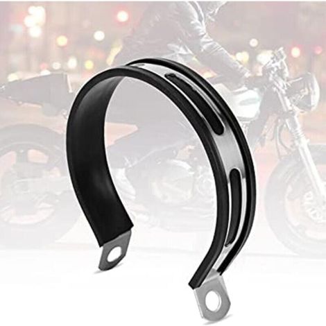 Support d'échappement, collier de serrage pour silencieux d'échappement de moto, support de silencieux de scooter, autres pièces détachées automobiles, 10 cm (1/4)