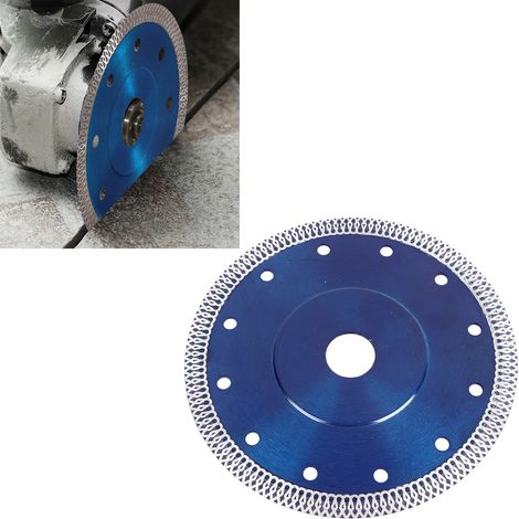 Lame de scie circulaire diamantée de 150 mm de diamètre pour meuleuses d'angle (rainurage, meulage et découpe). (1/5)