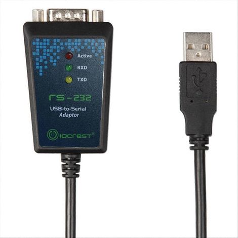 Câble adaptateur USB 2.0 vers série RS-232 DB9 9 broches, compatible Windows 10, longueur 1 m. (1/5)
