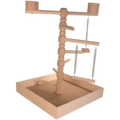 Holzspielplatz, 41x55x41cm für Vögel