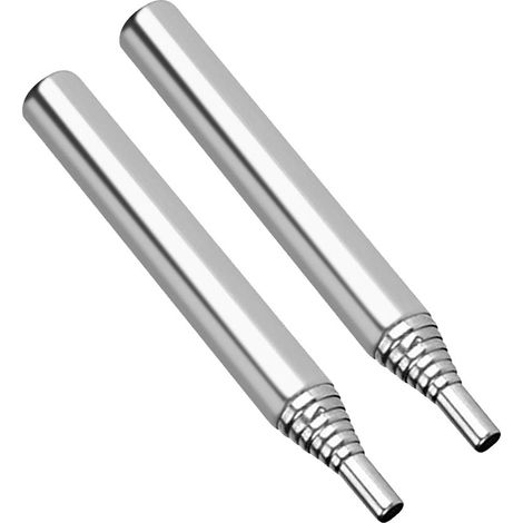 Tige de feu rétractable en acier inoxydable, 2 pièces, tube pliable de poche pour camping, randonnée et pique-nique en plein air (1/5)