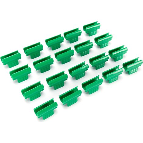 20 Pièces Attaches de Film Plastique pour Serre, Fixation Bâche de Protection Jardinage et Couverture Plantes