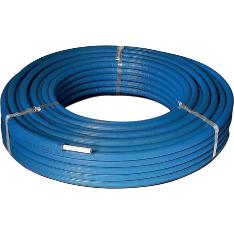 TUBO MULTISTRATO RIVESTITO PEXB/AL/PEXB Ø 20 x 2 - rotolo 50 metri - BLU - SESTA