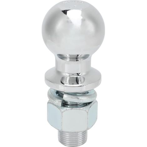 Boule D'attelage de Remorque, Boule D'attelage de Remorque en Acier Inoxydable, Boule de Remorquage de 6 000 Lb, Diamètre de 2 Pouces, Tige de 1 X 2 1/8 Pouces, D'autres pièces automobiles (1/5)