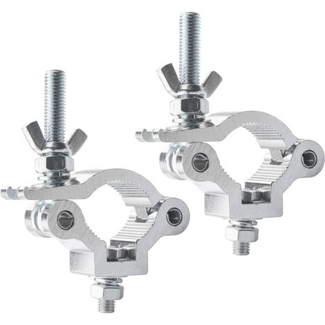 2pcs Pinces Pour éclairage de Scène Accessoires, Pinces de Poteau à Dégagement Rapide, Demi-Coupleur de Support de Montage Pour Lampe de Scène, Crochets D'éclairage Pour Traverses de 38-42mm (1/5)