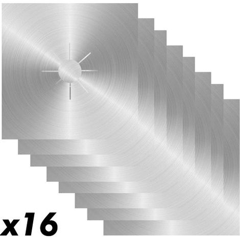 Juego de 16 Protectores de Estufa de Aluminio 26x26cm MSV
