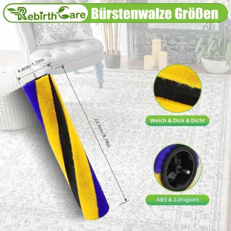 Roller à brosse V12 pour Dyson V15 Detect/V12 Slim/V12 Detect Slim/V10 Digital Slim/V8 Slim, brosse pour Dyson V12 Detect Slim, brosse de rechange pour Dyson V15 Detect 971634-01 (1/4)
