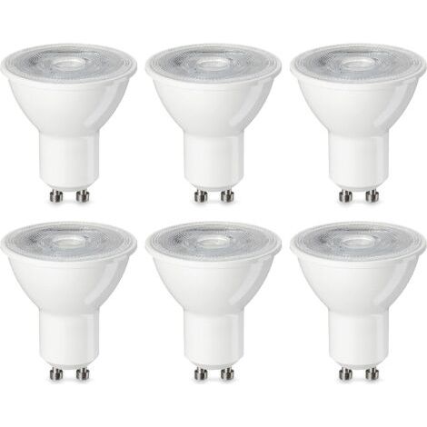 SABIR Ampoule GU10 LED Dimmable, Spot LED Type, 6W , Blanc Froid 3000 Kelvin 350 Lumen, Lot de 6 (1/5)