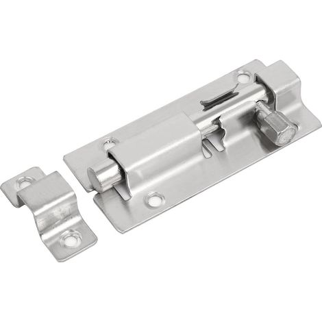 3-Zoll-Länge Schlafzimmer Schrank Schranktür Schiebeloch Bolzen Silber Ton (365000bb751bd59304c19... (1/2)