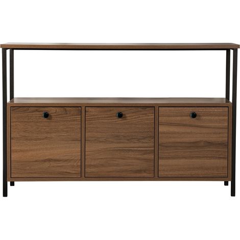Buffet en bois "Solace" - 120 x 30 x 77 cm - Marron (1/4)