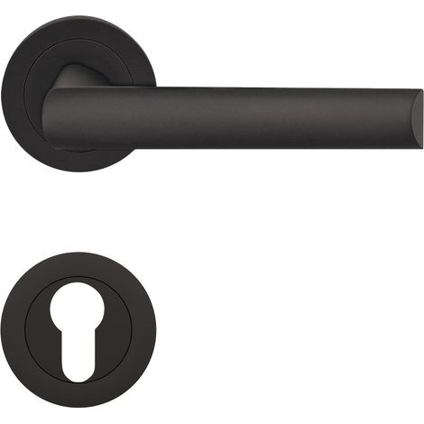 KARCHER DESIGN Drückergarnitur ER55 PZ0 83 - Paris, Profilzylinder, Edelstahl (1/3)