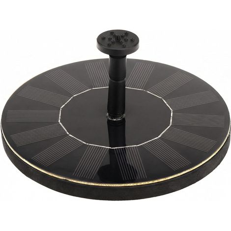 Fontaine solaire flottante pour bain d'oiseaux - Pompe à eau solaire de 13 cm pour jardin, aquarium, piscine et terrasse