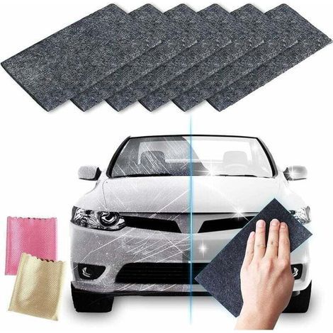 BUNTHAUS Nano Sparkle Cloth, Nanosparkle Anti Scratch, Autokratzer-Reparaturtuch, Kratzerentferner-Autotuch, Politurpflege, Polierpflege, 6 Stück (1/5)
