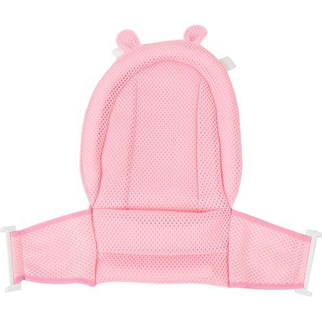 Tapis de bain flottant pour bébé-Réglable-AntidérapantTFilet de douche-rose (1/5)