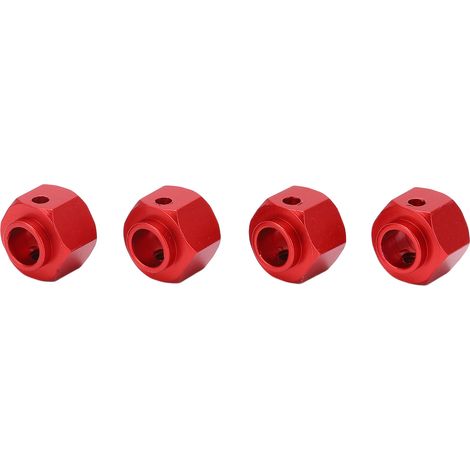 Adaptateur de moyeu élargisseur hexagone 8mm rouge pour véhicule RC Traxxas 1/10 (1/5)