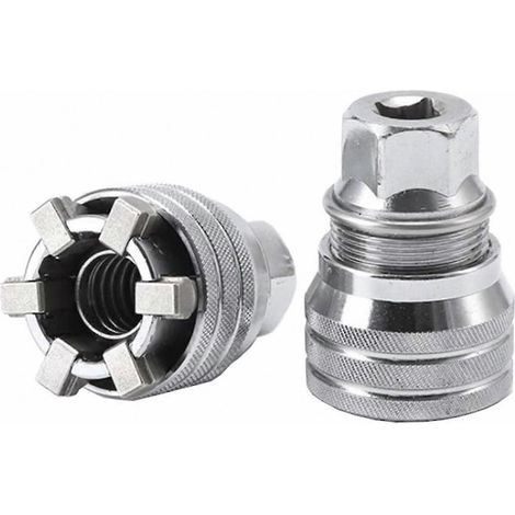 Clé adaptateur universelle à cliquet réglable 3/8 pouce, compatible avec les coffrets d'outils (1/5)