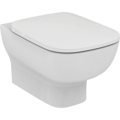 Ideal Standard T278701 ESEDRA vaso sospeso a cacciata con scarico a parete e fissaggi nascosti, con sedile slim a discesa rallentata, colore bianco | Prezzi e offerte su Tavolla.com (1/3)