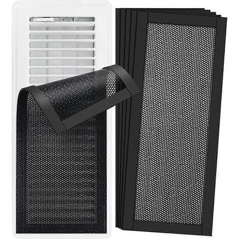 Lot de 6 grilles d'aération magnétiques pour grilles de ventilation de sol (4 x 10 pouces) (1/5)