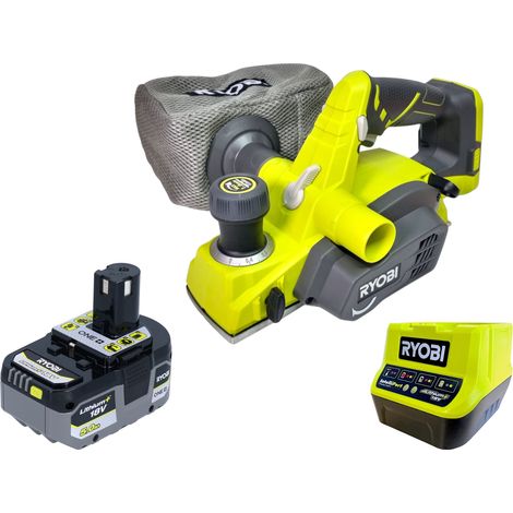 Ryobi R18PL-0 Akku Hobel 18 V 82 mm + 1x Akku 5,0 Ah + Ladegerät