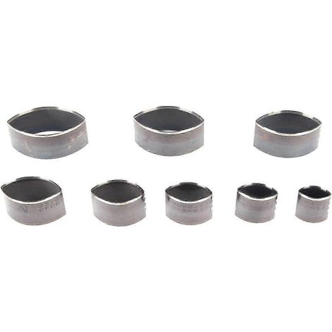 Ensemble de 8 moules à perforer le cuir, moules de découpe creux en acier à haute teneur en carbone, compatibles avec la confection artisanale de sacs, ceintures, portefeuilles et autres articles. Fab (1/5)