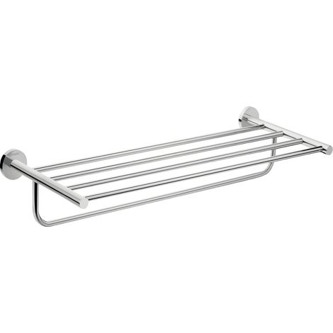Hansgrohe – Porte-serviette multi-barres 60 cm – Montage mural – Laiton finition chrome – Matériel de fixation inclus (1/5)