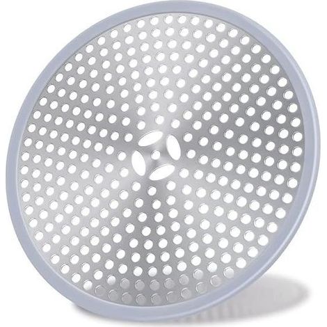 1 pcs , Drain de Douche, Filtre de Cheveux, Filtre pour bonde de Douche, Grille Douche Anti Cheveux, Couverture de Drain Filtre à Évier, AttrapeCheveux Douche Drain Acier Inoxydable Argent et Silic (1/5)