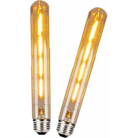2 Ampoule LED T30 E27 4W Filament Vintage Dimmable Blanc Chaud 2700K Décoration Intérieur
