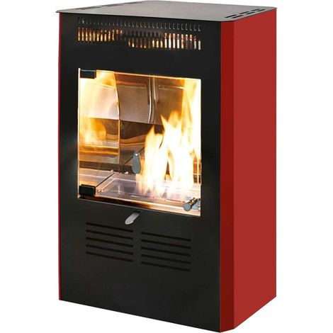stufa a bioetanolo tecno air system "ruby" bordeaux 3 kw (1/6)