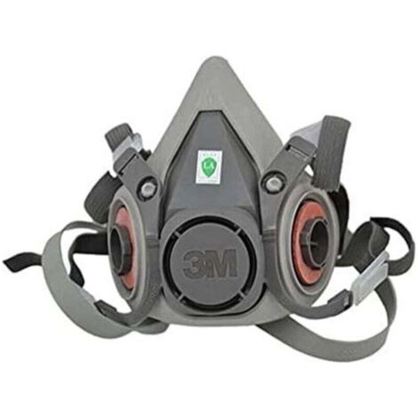 Demi-masque réutilisable 3M XA007702658 6200M, taille M, gris, avec filtre à particules 5935PRO2 - Filtre à poussières fines avec niveau de protection P3 (1/4)