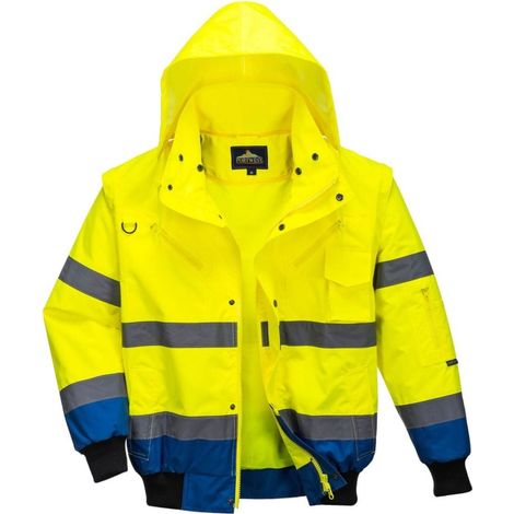 Bomber Bicolore alta visibilità | Small - YeRb - NEUTRO (SENZA PERSONALIZZAZIONE) (1/3)