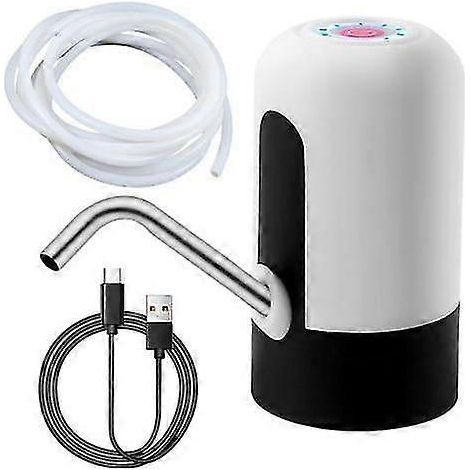 Pompe à eau pour table de jeu d'eau pour enfants, pompe portable rechargeable sur batterie, fonctionnement continu de 2 heures, accessoire pour table d'activités pour tout-petits (blanc) (1/5)