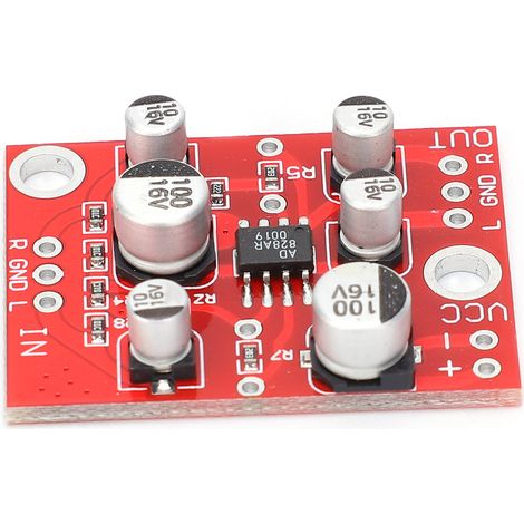 Module de carte amplifiée AD828, préamplificateur audio opérationnel en plastique, composants électroniques 5-15 V CC (1/5)